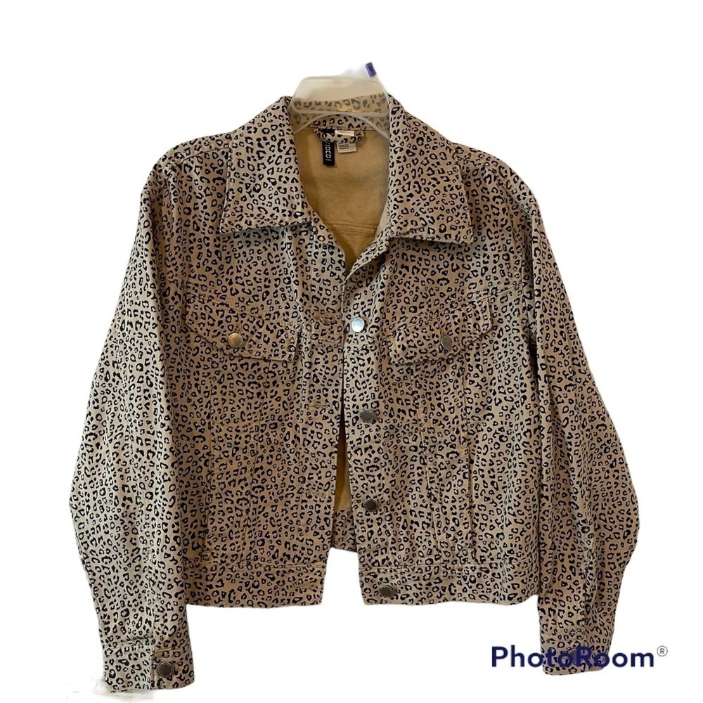 Divided H&M Chetah Print Women Jacket Size M